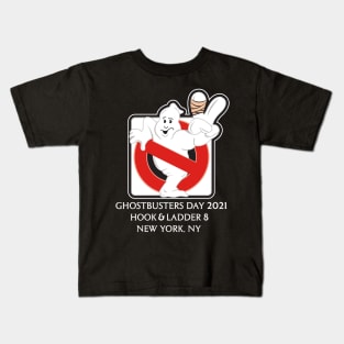 Ghostbusters Day 2021 (White Text) - Buffalo Ghostbusters Kids T-Shirt